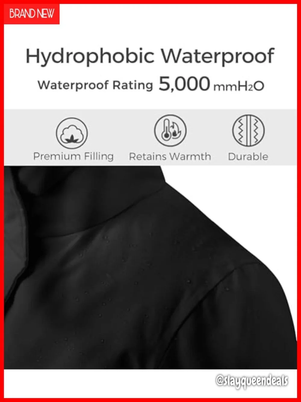 Waterproof Puffer Parka with Detachable Fur Hood - Winter Coat